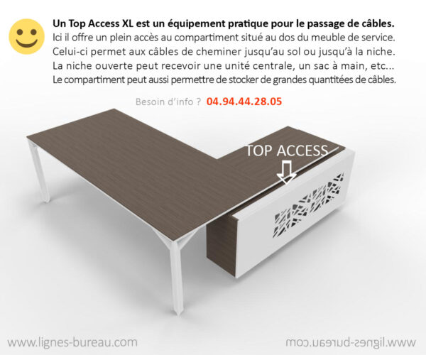 Retour du bureau de direction Archi, équipé d’un Top Access moderne